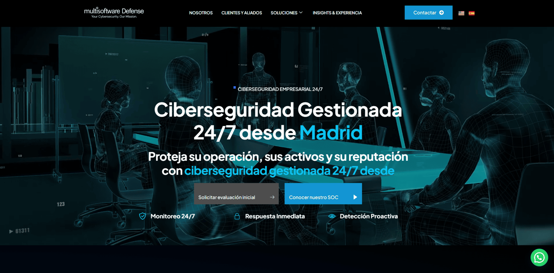 Sitio web de Multisoftware Defense