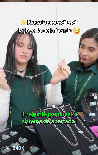 Building one of the most powerful local retail marketing ecosystems in Colombia. — TikTok 340K views — Jewelry on sale · layaway system