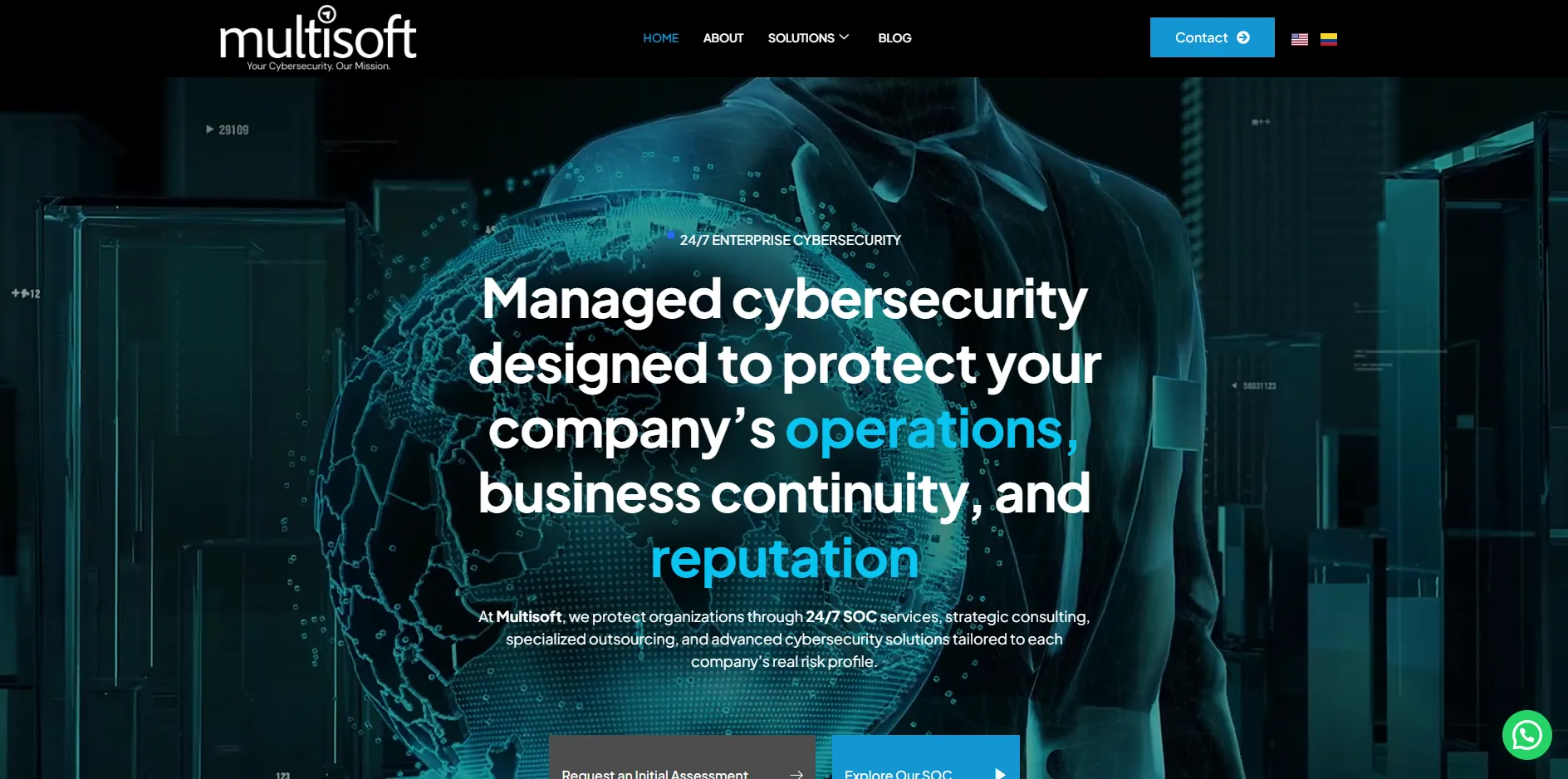 Rebuilding a cybersecurity brand for global expansion. — homepage hero